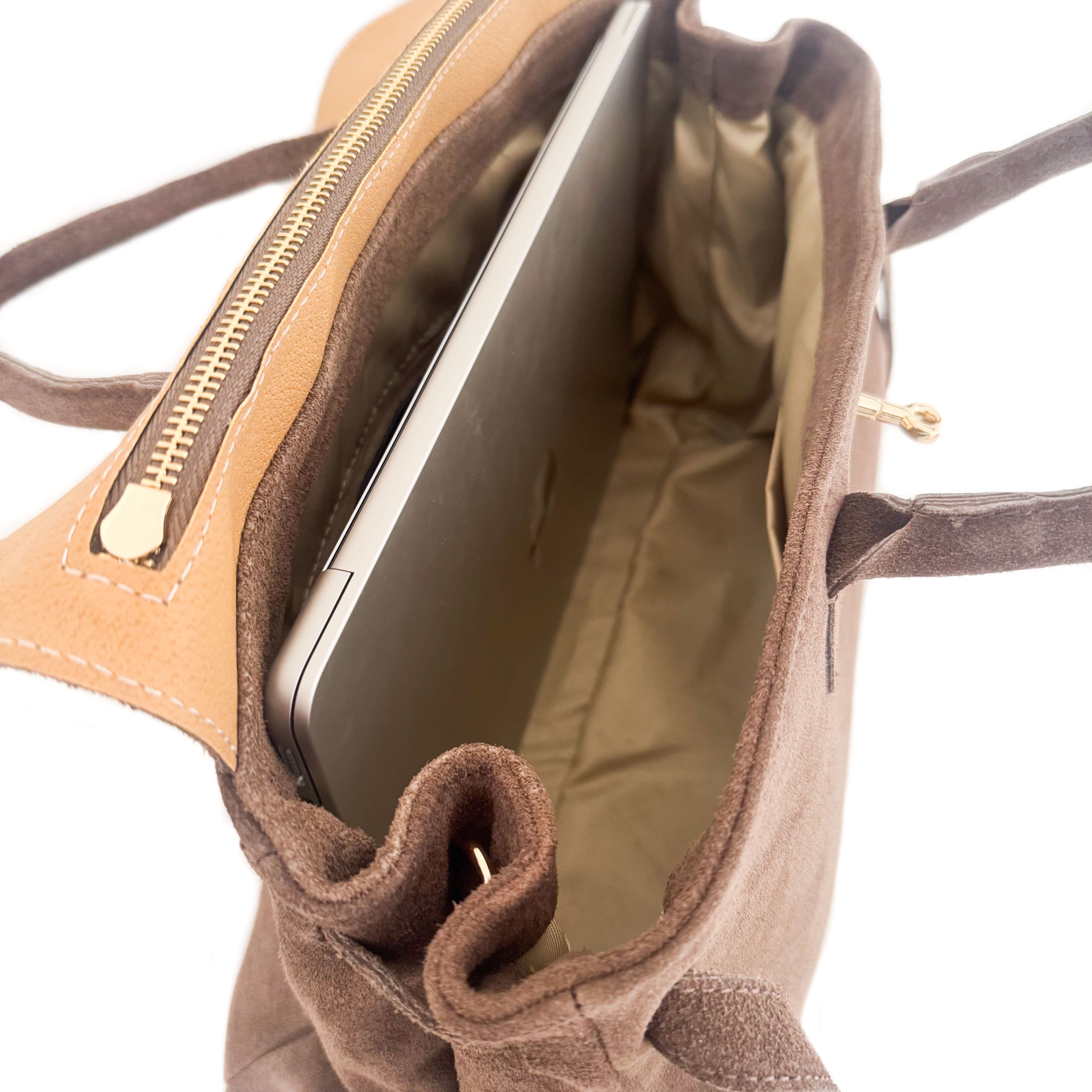 The Charlotte Bag - Large Suede - GLITZ N PIECES