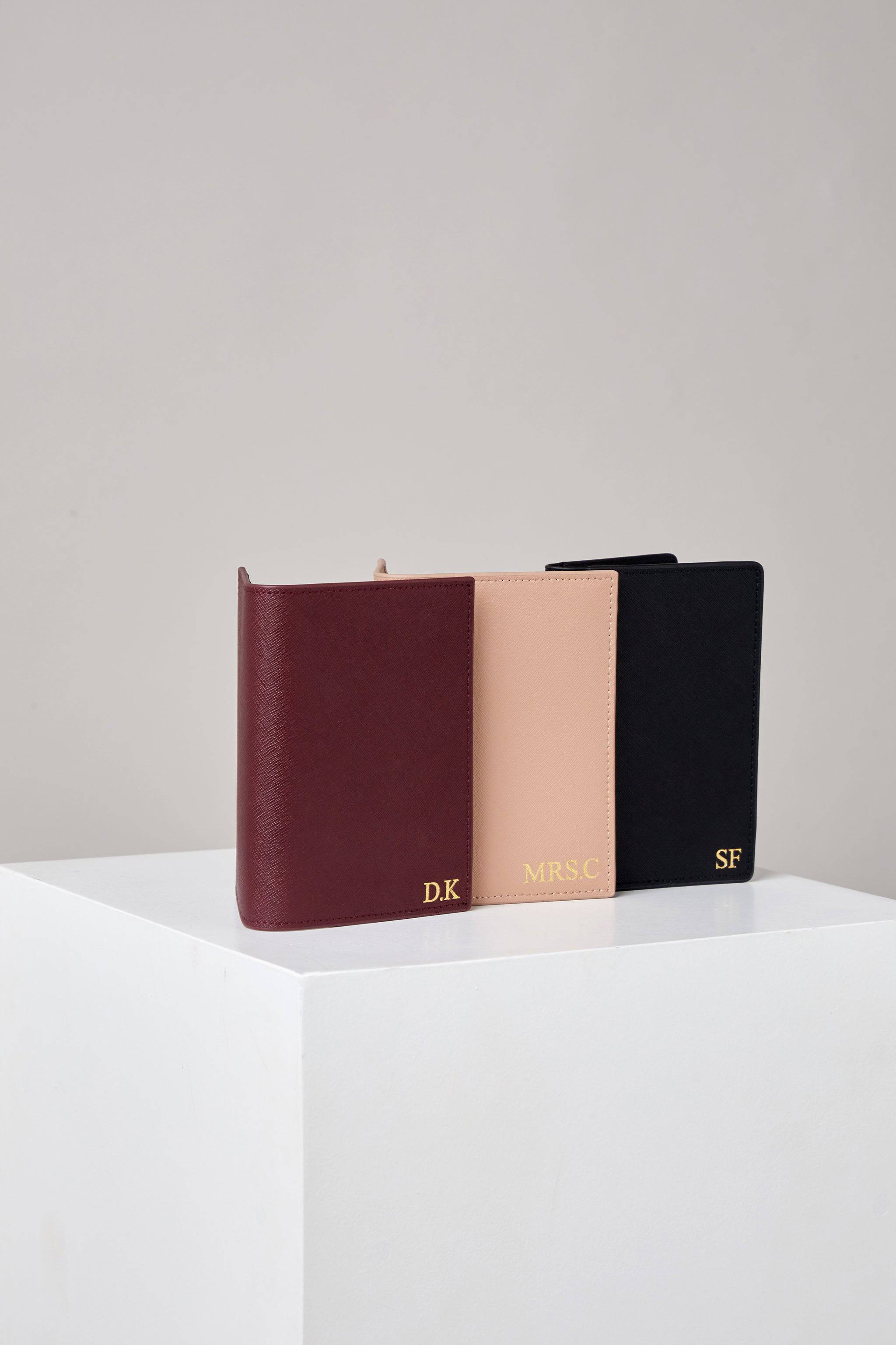 Passport Cover - Black - GLITZ N PIECES