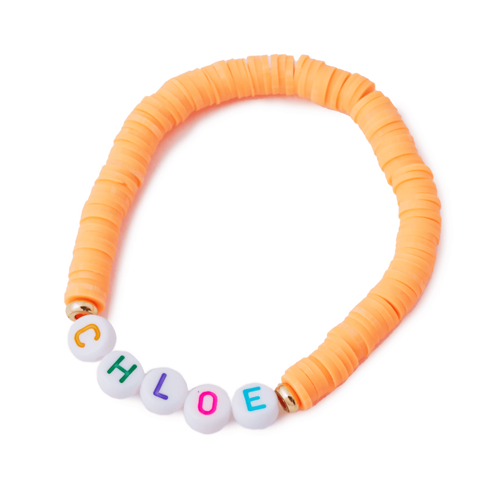 Personalised Friendship Bracelet Orange - Multicoloured - GLITZ N PIECES