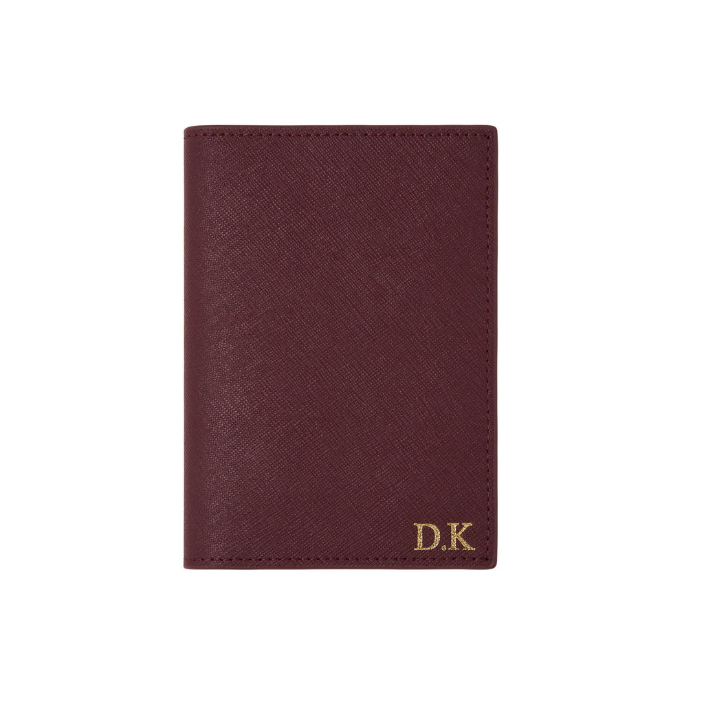 Passport Cover - Burgundy - GLITZ N PIECES
