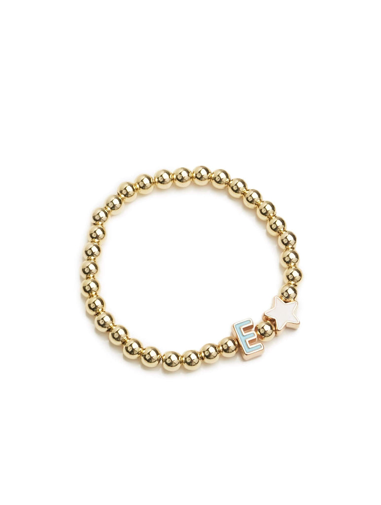 Personalised Friendship Bracelet Gold - 3D Multicolured - GLITZ N PIECES