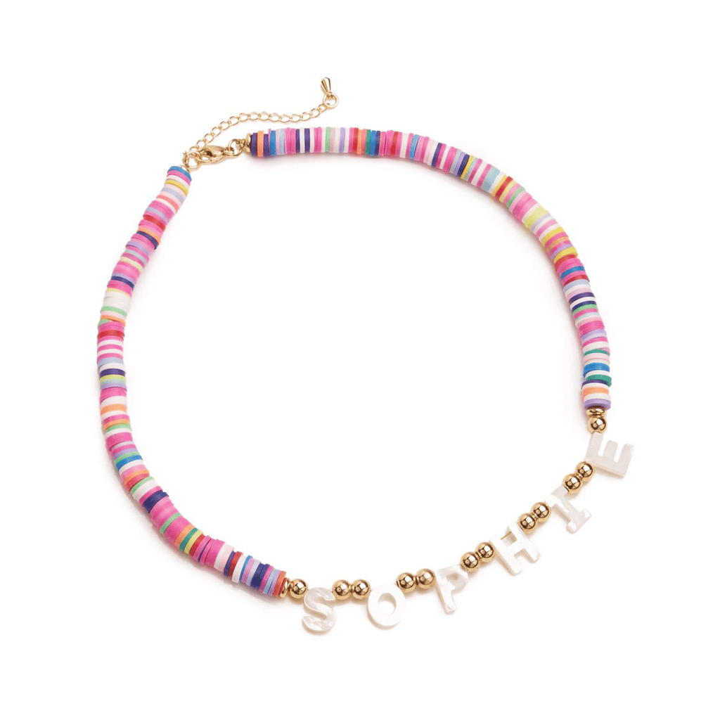 Personalised Friendship Necklace Multicoloured - Pearl - GLITZ N PIECES