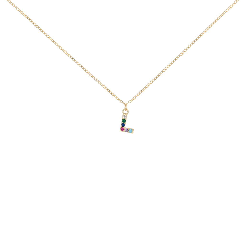 Personalised Rainbow Necklace - GLITZ N PIECES